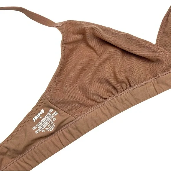 Skims Fits‎ Everybody Crossover Bralette Nude Beige XS - Picture 3 of 4